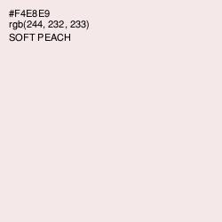 #F4E8E9 - Soft Peach Color Image